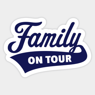 Family On Tour (Family Vacation / Navy) Sticker